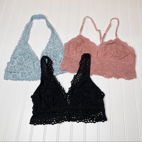 Aerie Bralette Bandeau Lace Bundle - Picture 1 of 3